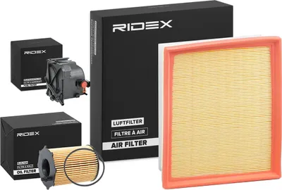 Produktbild von RIDEX Filterset Inspektionspaket Filtersatz für CITROËN BERLINGO (B9) passend für PEUGEOT PARTNER Tepee PARTNER Kasten PARTNER Pritsche/Fahrgestell