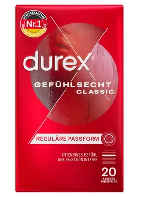 Produktbild von Durex Gefühlsecht Classic 20er