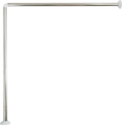 Produktbild von MSV Duschvorhangstange Eck Stange Eckeinstieg Aluminium 80X 80 cm