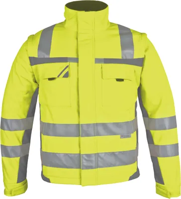 Produktbild von Winter-Warnschutz Softshell-Jacke gelb/grau, Gr. L - PKA Klöcker