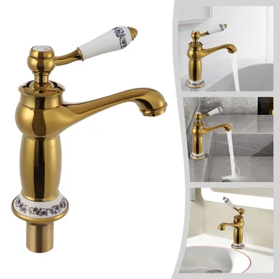 Produktbild von Badezimmer Armaturen, Retro-Badezimmer Armatur, Wasserhähne im Retro-Stil, geeignet für Bad und Küche