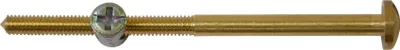 Produktbild von Metrische Messing-Edelstahl-Schraube KW-15 für Garten Auszugstisch TX-4.1 Ersatzteil Qualitätsschraube massiv 105 mm