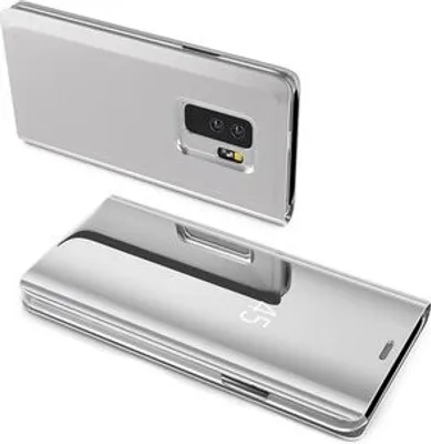Produktbild von Smart View Spiegel Mirror Smart Cover Schale Etui kompatibel mit HUAWEI P40 Schutzhülle Tasche Case Schutz Clear Silber