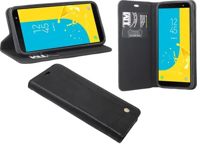 Obrázok produktu pre Samsung Galaxy J6 2018 puzdro na mobilný telefón flipové puzdro ochranné puzdro na smartfón čierne