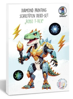 Obrázek produktu pro Diamond Painting školní kužel dekorace set Robo T-Rex