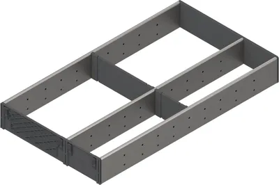 Produktbild von Blum Orga-Line Facheinteilung Schubkastentrenner Set ZSI.XXXFI3, NL 550mm, grau