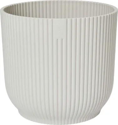Produktbild von elho® Vibes Übertopf Fold Seidenweiß Ø 22 cm - Kunststoff