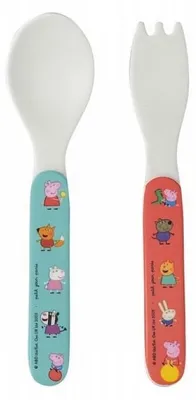 Image de Petit Jour Set de 2 couverts Peppa Pig