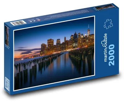 Obrázek produktu pro Puzzle 2000 Noční panorama New Yorku - martinpuzzle