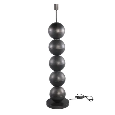Zdjęcie produktu dla PTMD Lonza, lampa stojąca, czarna - średnica 25 cm, wysokość 109 cm
