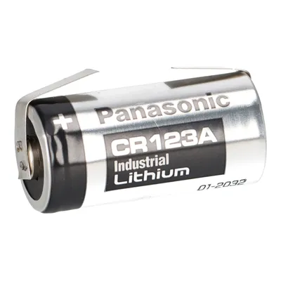 Immagine prodotto di Batteria fotografica Panasonic CR123A al litio 3V 1400mAh Etichetta a U a saldare