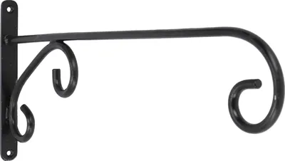 Produktbild von Wandarm aus Eisen, Wandhalter, Wandhaken für Aussensterne, Weihnachtssterne, Aussenleuchten - Wandhalterung, Schwarz, Eisen,Kunststoff, 21*2,5*50 cm, Weihnachtsstern, Adventsstern