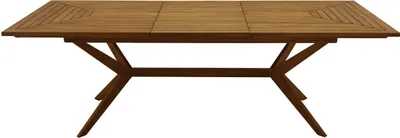 Produktbild von Miliboo - Ausziehbarer Gartentisch mit integrierter Verlängerung aus Massivholz B180-240 cm SANTO