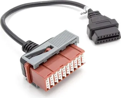 Produktbild von vhbw OBD Adapter 30Pin-OBD1 auf OBD2 kompatibel mit Peugeot 806, Expert, 106, 406, 605 - 30 cm