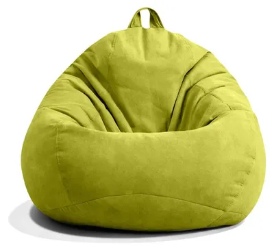 Sitzsack tropfenförmig XL 100x120 cm, Bezug ohne Füllung, Grau
