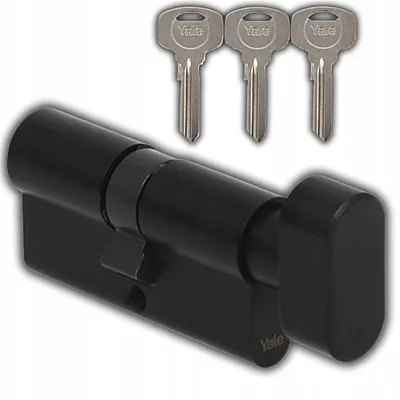 Produktbild von Yale Y500 Türzylinder mit Knauf schwarz 35/45mm