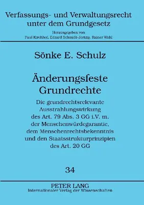 Produktbild von Änderungsfeste Grundrechte