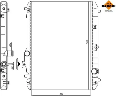 Image de NRF 53582A Radiateur Refroidissement moteur
