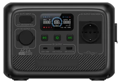 Zdjęcie produktu dla Przenośny powerbank - stacja zasilania - akumulator mobilny - zasilanie awaryjne - kompaktowy - pojemność 204,8 Wh