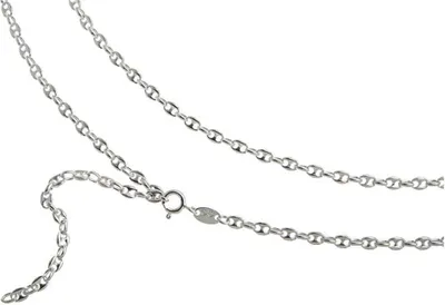 Produktbild von SILBERKETTEN STORE Bauchkette Kaffeebohne 3,3mm - 925 Silber, Länge wählbar von 65-110cm  - 80cm