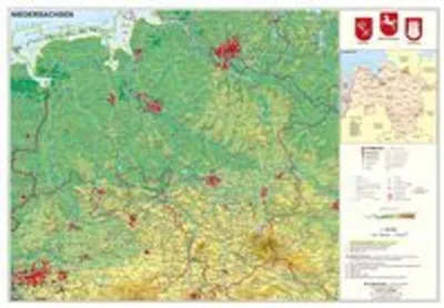 Produktbild von Niedersachsen physisch 1:460 000