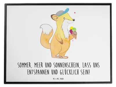 Produktbild von Mr. & Mrs. Panda Schreibunterlage Sommer Meer Strand - Weiß - Geschenk, schreibtischunterlage, malunterlagen, schreibtischunterlagen, Strandurlaub, tischschutz, Küste, am