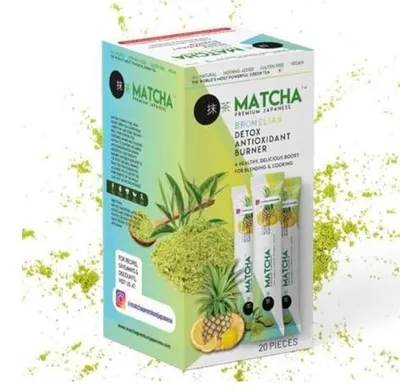 Produktbild von Matcha Premium Japanischer Detox Bromelain Antioxidant Burner Tee 10 g x 20 Beutel