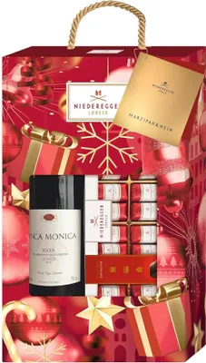Produktbild von Niederegger Marzipan Klassiker und Rotwein Geschenkpackung 950g