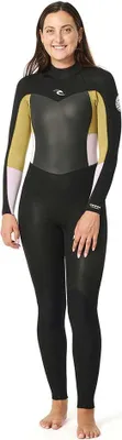 Immagine prodotto di Rip Curl Omega 43gb Steamer Muta a maniche lunghe con zip sul retro Nero 4 Nero 4