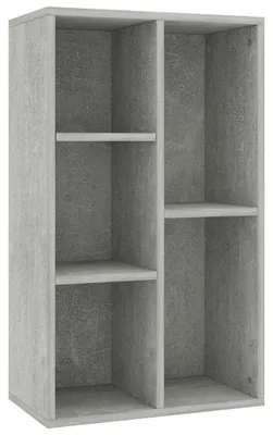 Produktbild von Bücherregal mit 5 Fächern im Betonoptik, 50 x 25 x 80 cm