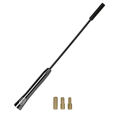 Produktbild von alca® anténa do auta AM FM DAB+ strešná anténa do auta marten-stop univerzálna 27 cm čierna kovová sada M4 M5 M6 adaptér stožiar antény do auta odolný voči kunám