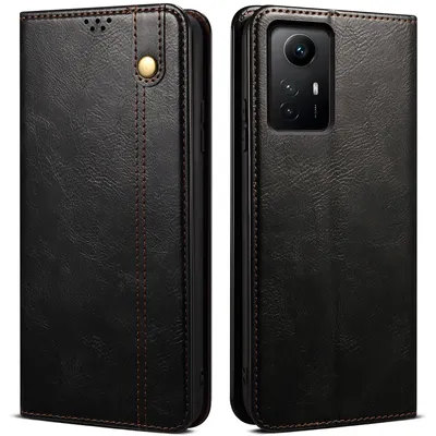 Obrázek produktu pro Pouzdro pro Xiaomi Redmi Note 12S, kožené flip pouzdro peněženka s funkcí stojánku černé