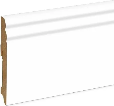 Produktbild von Sockelleiste "Trino" 18 x 115 mm mit Hamburger (Berliner) Profil weiß foliert