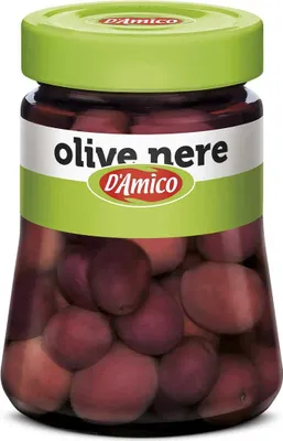 Produktbild von D'Amico Olive Nere in Salamoia Schwarze Oliven in Salzlake 300g