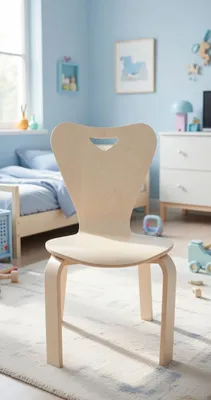 Obrázek produktu pro Stabilní dřevěná dětská židle do jídelny a dětského pokoje – design