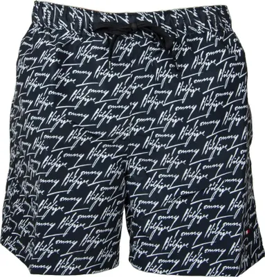 Immagine prodotto di Boxer uomo mare TOMMY HILFIGER  piscina swimwear con elastico in vita e coulisse esterna articolo UM0UM02479  MEDIUM DRAWSTRING, S, Poliestere 100%