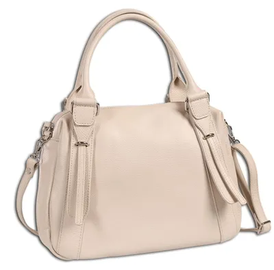 Immagine prodotto di Borsa a tracolla in pelle da donna, marca Toscanto, color beige, modello OTT855UI2