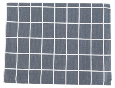 Produktbild von Tischdecke aus Streifenpolyester 140x220 cm - Rechteckige Abdeckung für Essen, Partys und Picknicks | Maschinenwaschbar