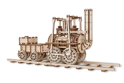 Produktbild von 3D Holzmodell - Lokomotive 40 cm