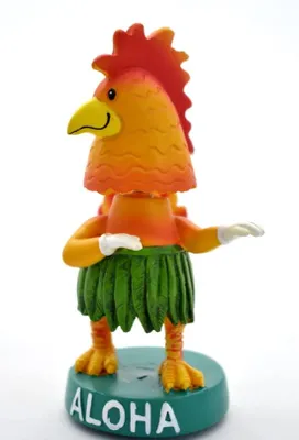 Produktbild von DIXIE STORE Wackelfigur Auto Hawaii Deko Auto - 11cm - Chicken
