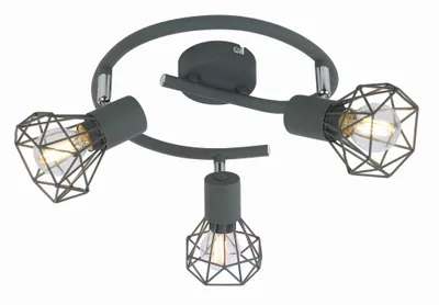 Zdjęcie produktu dla Lampa sufitowa Candellux VERVE 98-60990 szara