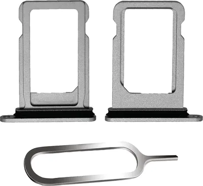 Produktbild von iPHONE 12 MINI SIM KARTEN HALTER TRAY ADAPTER FACH STECKER SLOT CARD + NADEL WEIß
