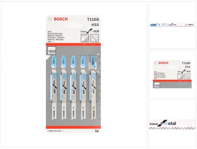 Obrázek produktu pro Pilový list T 118 B Basic pro kov, balení 5 kusů