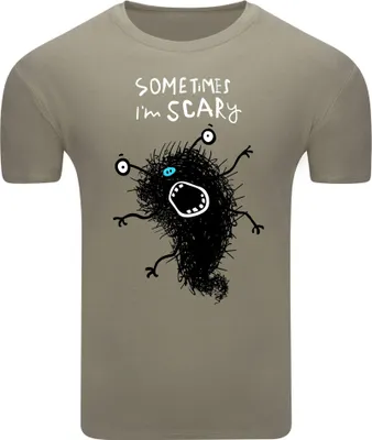 Obrázek produktu pro Diarbo Pánské tričko s vtipným potiskem I Am Scary Khaki Velikost XXL