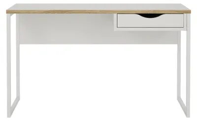 Image de CALICOSY - Bureau 1 tiroir avec pieds métal L130 cm - FUNCTION