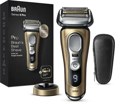 Image de Braun Series 9 9419s Wet&Dry Scheerapparaat met scheerblad Trimmer Zwart/Goud