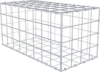 Obrázek produktu pro Gabion 80 cm x 40 cm x 40 cm (D x V x H), velikost ok 10 x 10 cm, spirálový prstenec
