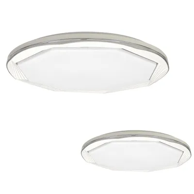 Image de Plafonnier LED rond avec télécommande OPTIMA blanc 52 W, nuances de blanc, 4420 lm, plastique, dimensions : 6 x 48 x 48 cm, IP20, Milagro