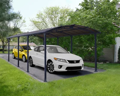 Obrázek produktu pro Dvojitý přístřešek pro auto Palram - Canopia Arcadia 8500 863 x 359 cm antracitový
