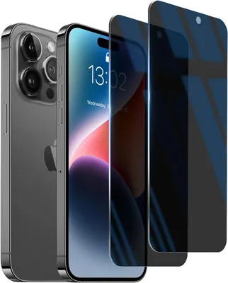 Produktbild von 2x 9H Panzerglas für Apple iPhone 14 Pro Max getöntes Glas